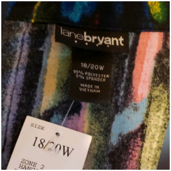 Lane Bryant Multi Competed Wrap Dress - Picture 3 of 6